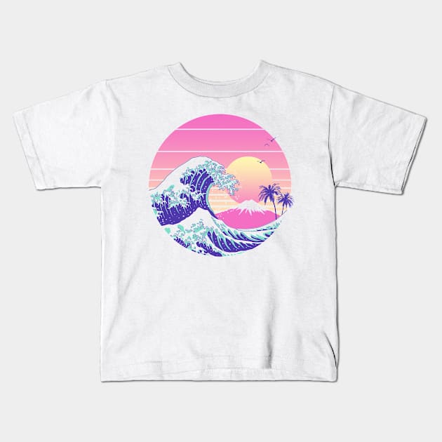 The Great Dream Wave Kids T-Shirt by Vincent Trinidad Art